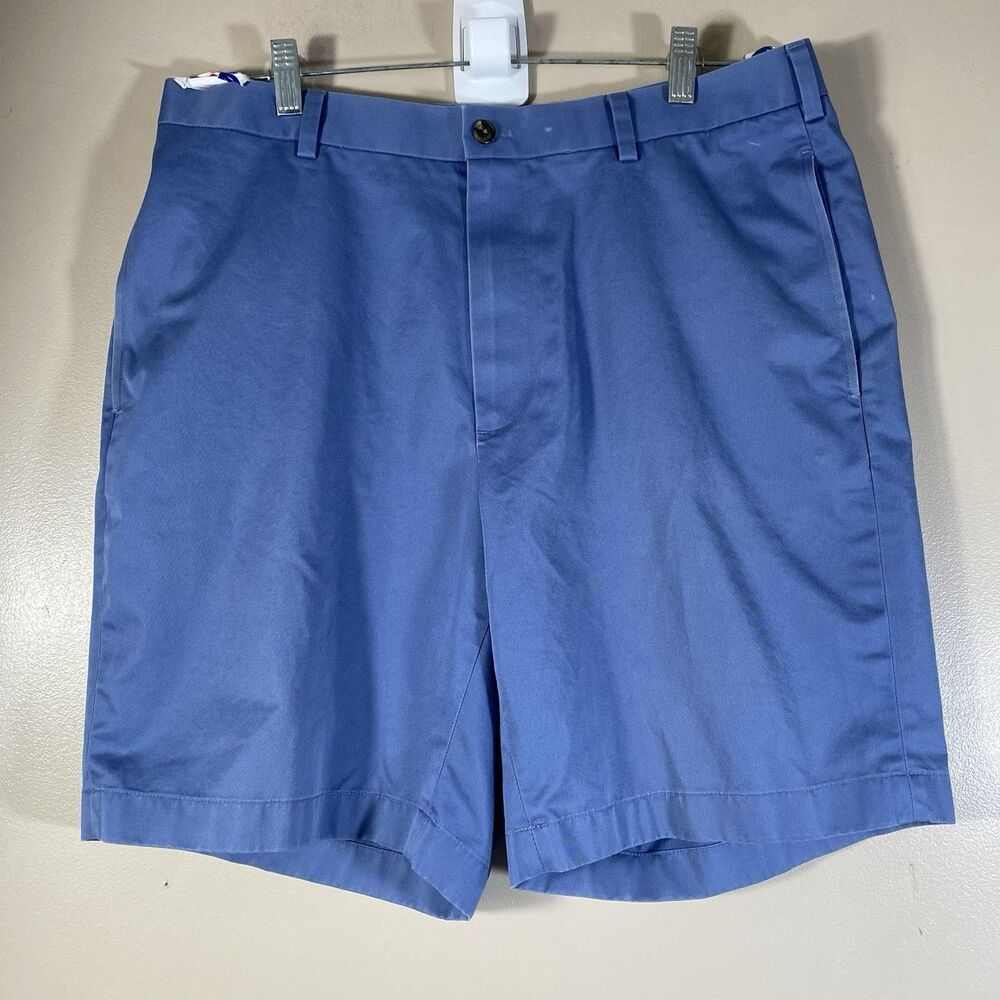 Brooks Brothers Shorts  Light Weight Advantage Chino Blue 10" Inseam Size 36